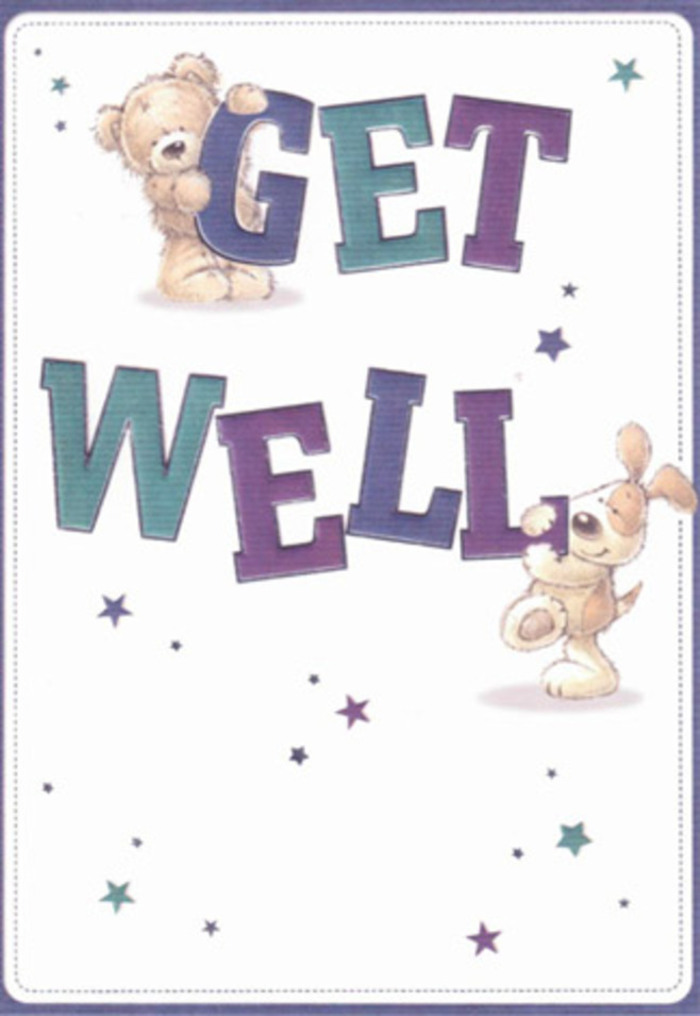 With its gentle, cheerful energy, this get well card is a celebration of encouragement, thoroughly inspired by Eltham's welcoming streets and green spaces. Graceful illustrations depict a sweet bear, plush and textured like a child's prized toy, and a puppy whose velvety ears flop endearingly as it spreads hope. Between them, large, confident letters spell out 'GET WELL,' shaded in vibrant purples and aquas reminiscent of Eltham's late-afternoon skies. The card is speckled with whimsical stars, scattering soft wishes like petals on the breeze at Well Hall Pleasaunce. Every tactile detail-the bear's gentle fluff, the lively eyes of the pup-conjures a sense of comfort, recalling the soothing luxury of a bouquet delivered from our local Eltham shops. Designed to radiate positivity, this card is perfect for lifting the mood of anyone in recovery, infusing each well wish with the heartfelt spirit that is so deeply rooted in Eltham's tight-knit community.